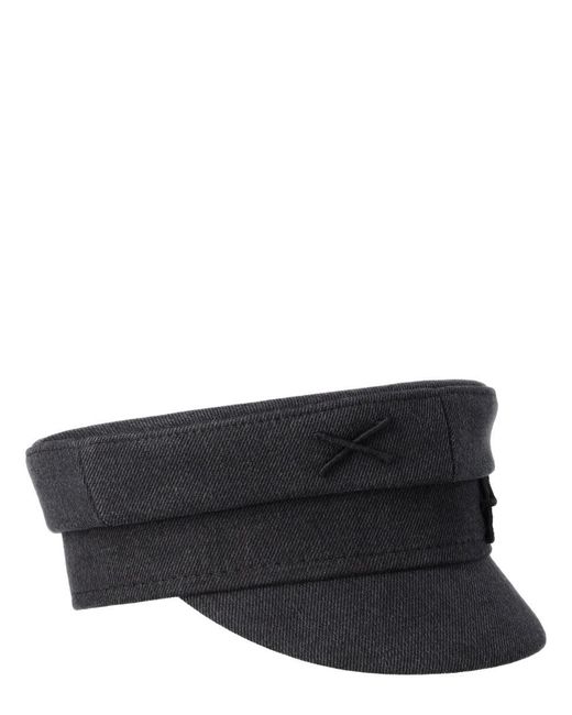 Women's Black Cotton Hat