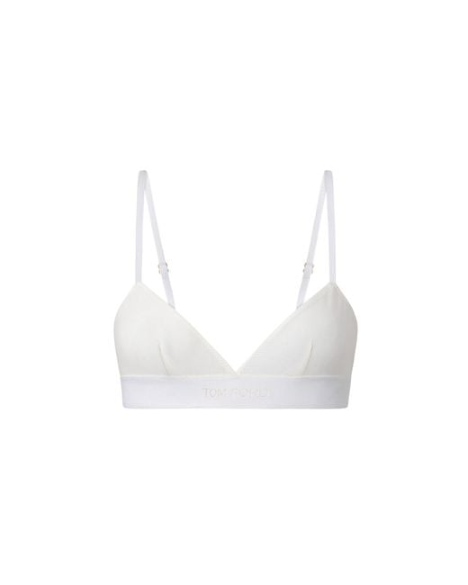 Tom Ford White Modal Bra