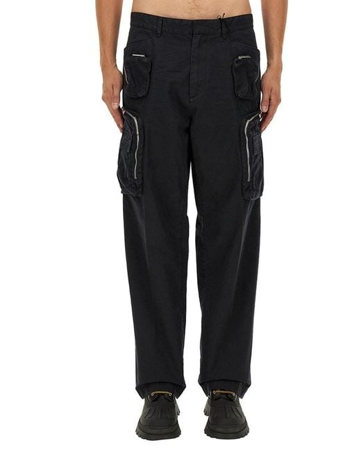 DSquared² Black Cotton Pants for men