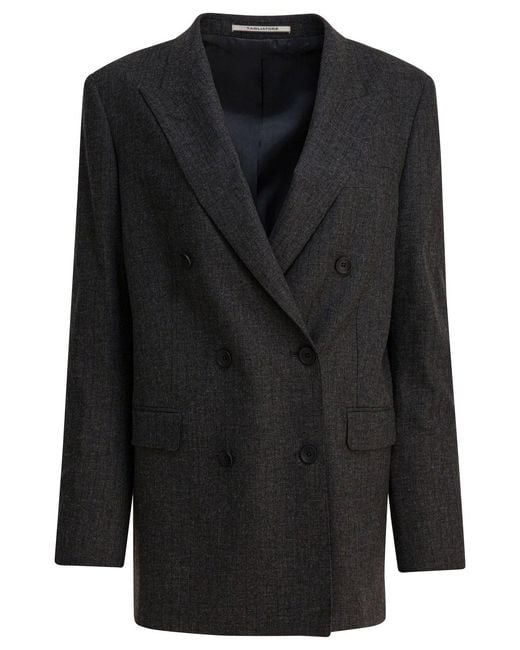 Tagliatore Black Jackets & Coats Jackets And Coats