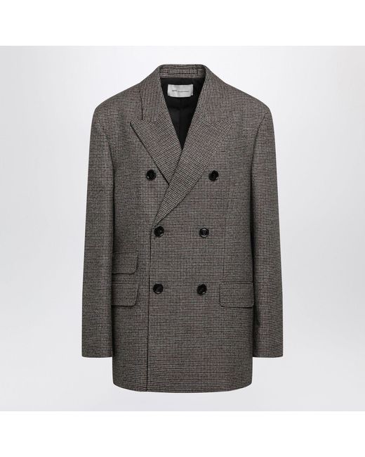 AMI Black And Doublebreasted Wool Blazer for men