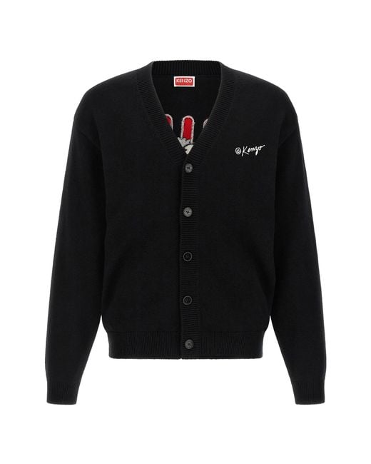 KENZO Black Cardigans for men
