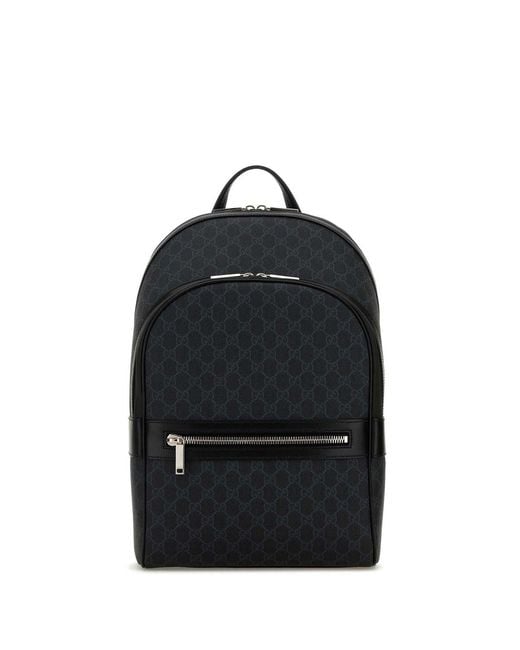 Gucci Black Gg Backpack for men