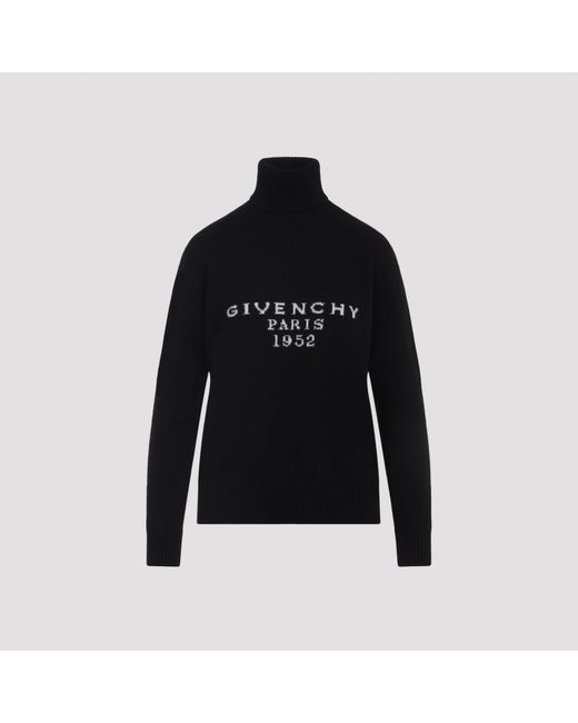 Givenchy Black Wool High Neck Sweater