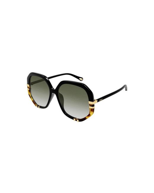 Chloé Black Acetate Sunglasses
