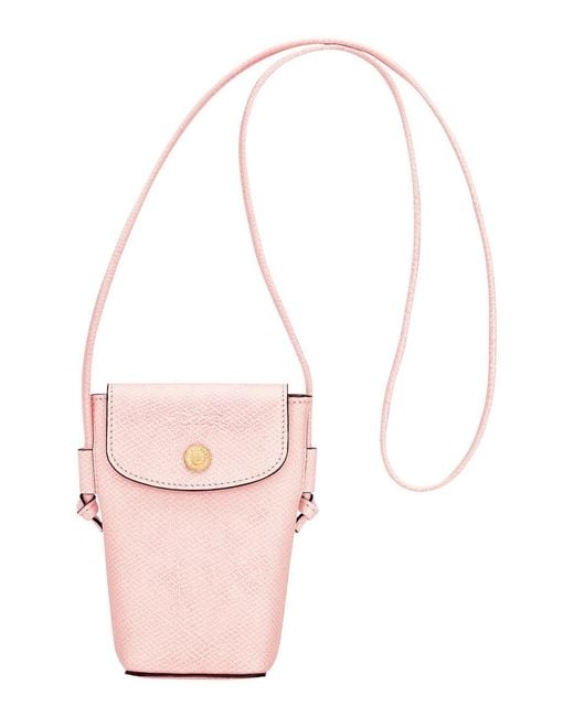 Women's Pink Crossbody Bag With Drawstring