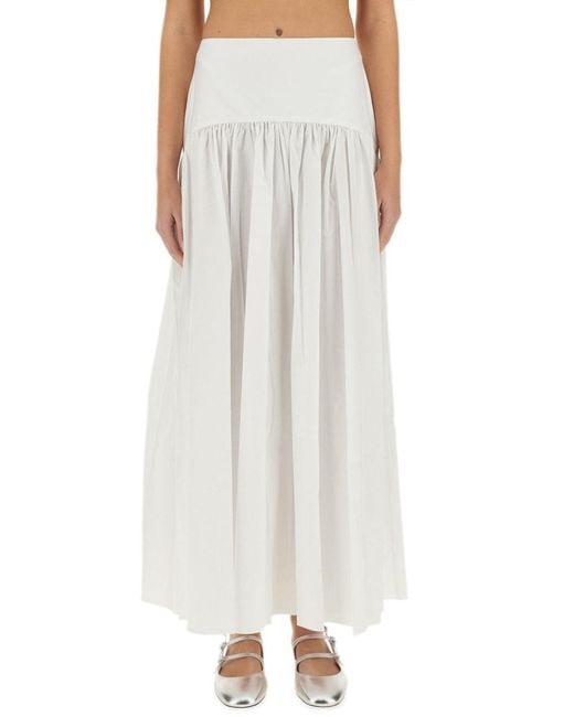 Staud White Procida" Skirt