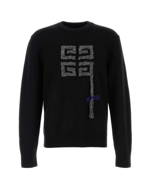 Men's Black Knitwear