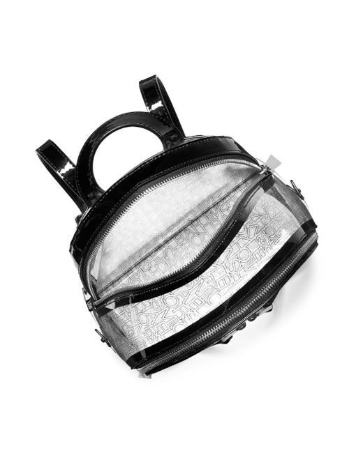 MICHAEL Michael Kors Medium Rhea Clear Zip Backpack in ...