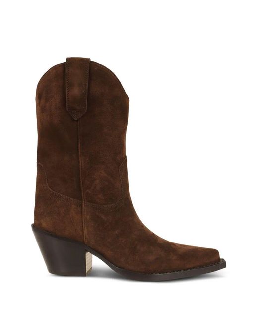 Paris Texas Brown "Dakota" Mid Boot T. 60