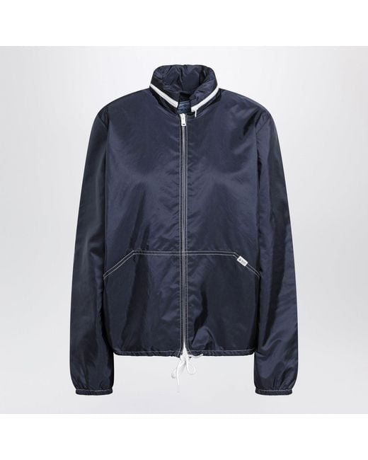 Prada Blue Renylon Lightweight Jacket