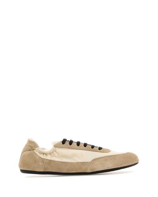 Prada Multicolor Collapse Re-Nylon And Suede Sneakers