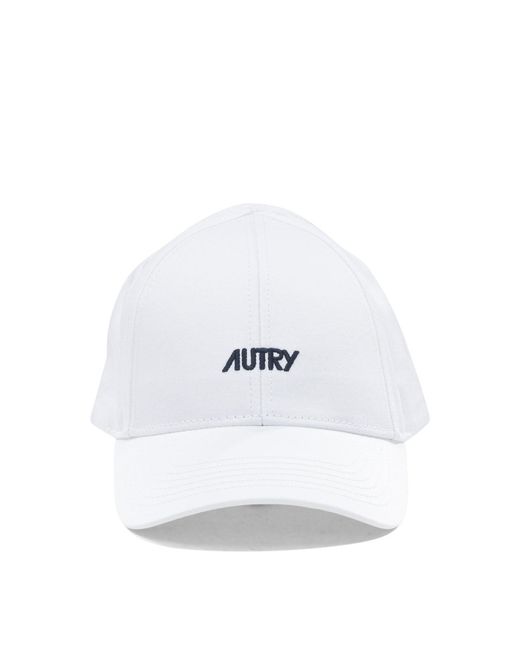 Autry White Cotton Hat for men