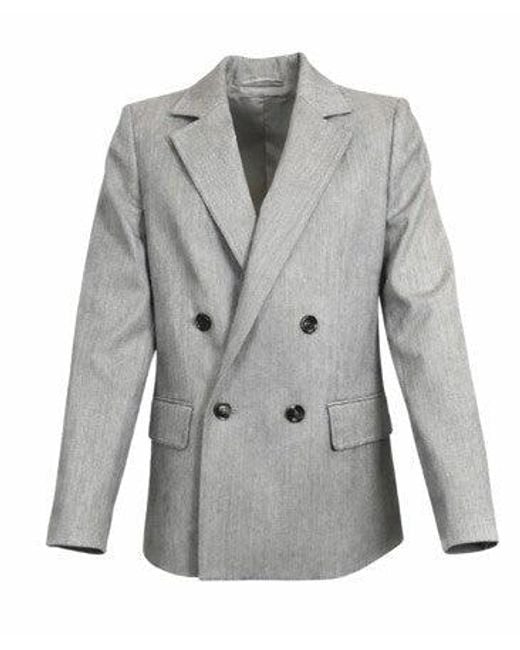 Max Mara Gray Virgin Wool Jacket