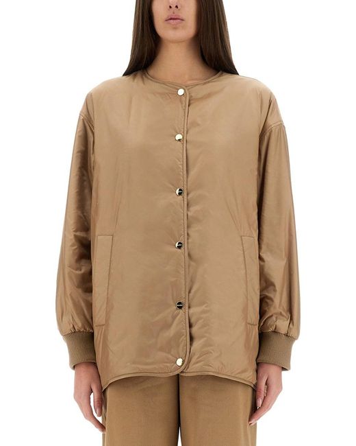 Max Mara Natural Pisoft Quilted Down Jacket