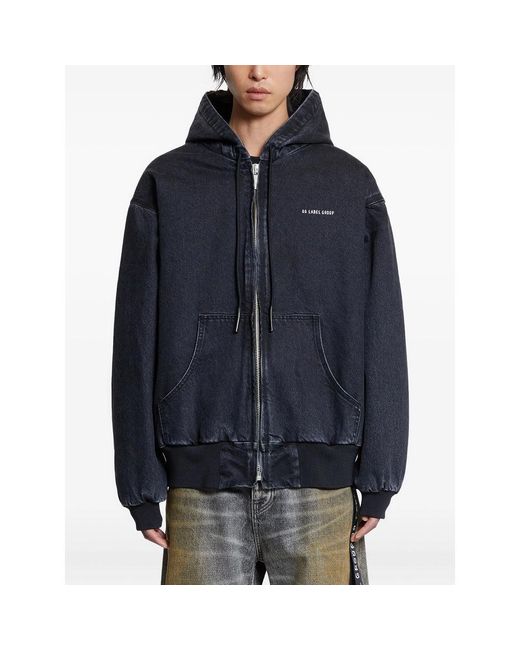 44 Label Group Blue Cotton Jackets for men