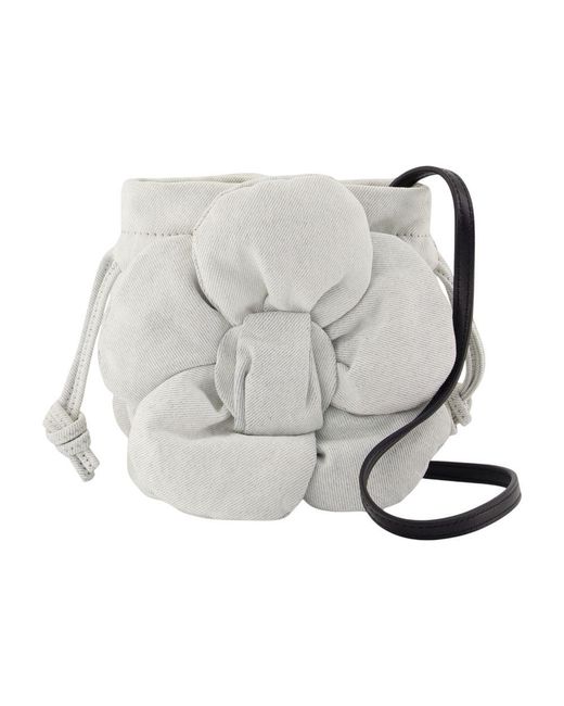 Marc Jacobs Gray The Drawstring Mini Shoulder Bag
