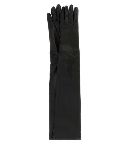 Prada Black Nappa Gloves