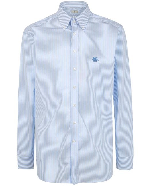 Etro Blue Classic Shirt for men