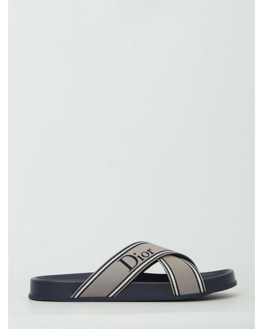 Dior Gray Dior Aqua Sandals for men