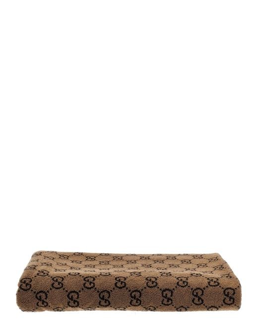 Gucci Brown 'Patrick' Beach Towel