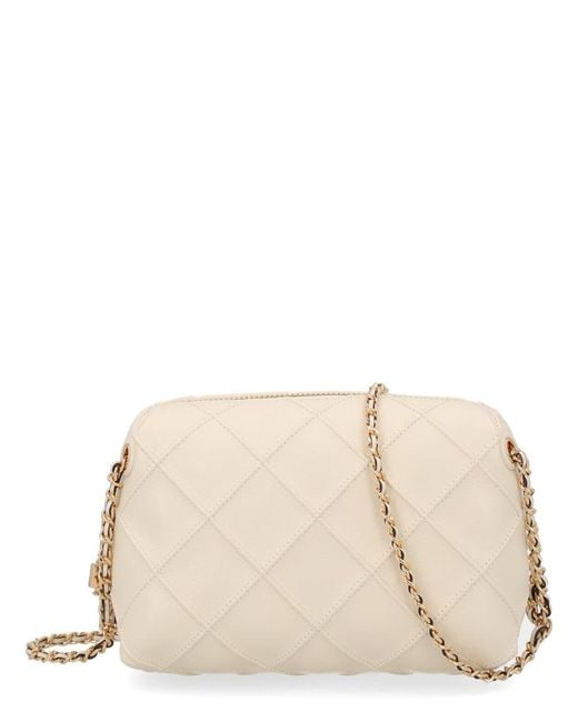 Tory Burch Natural Fleming Soft Crossbody Bag
