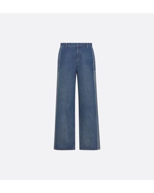 Women's Blue Cotton Pants