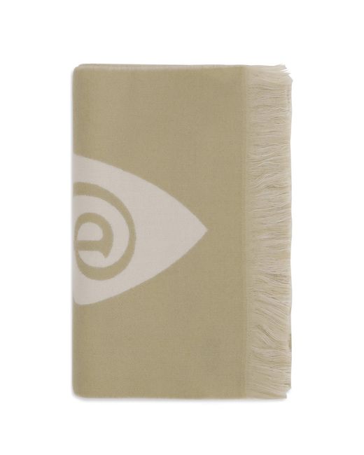 Burberry Natural Logo Wool Scarf