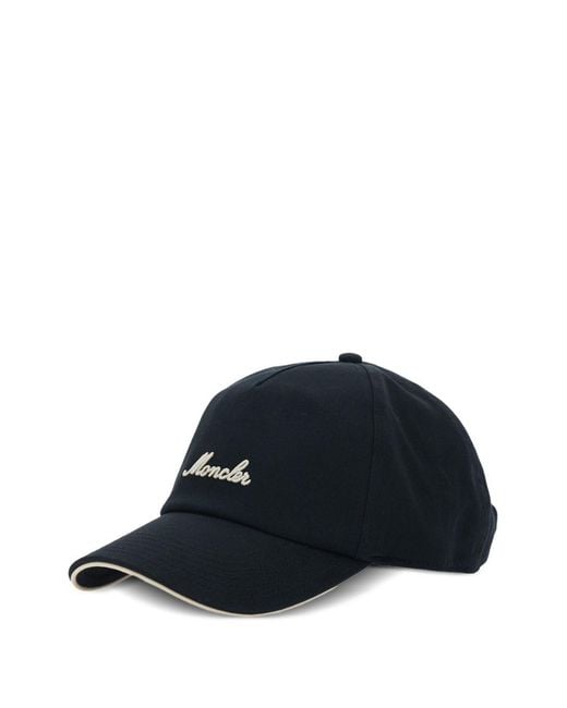 Moncler Blue Logo Baseball Cap for men