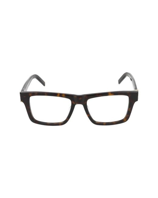 Saint Laurent Black Eyeglasses for men