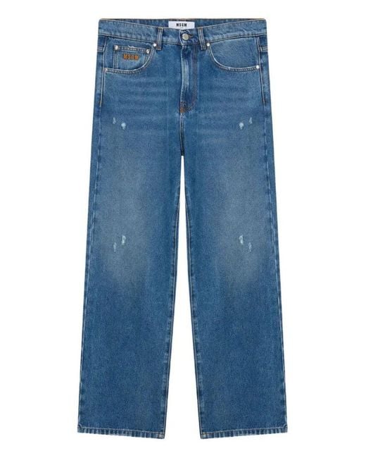 MSGM Blue Jeans for men