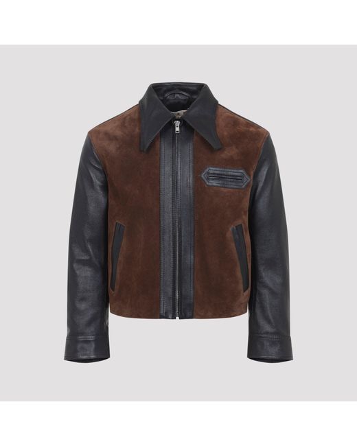 Marni Black Lethe Leather Jacket