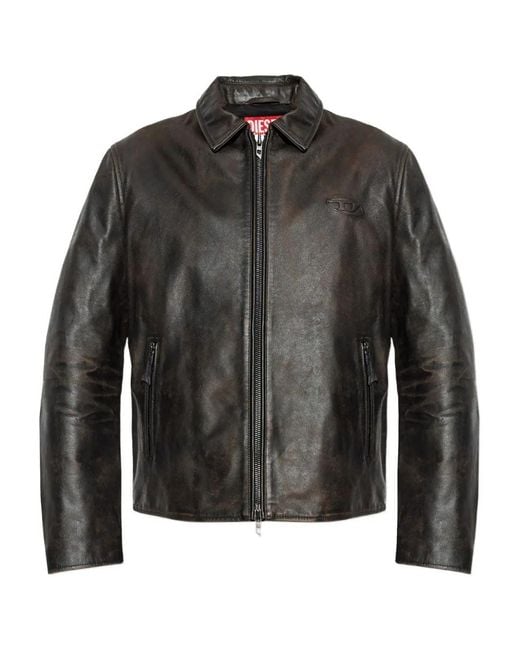 DIESEL Black Jackets for men