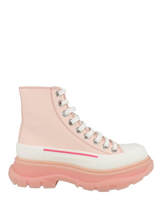 McQueen Pink Tread Slick Boots