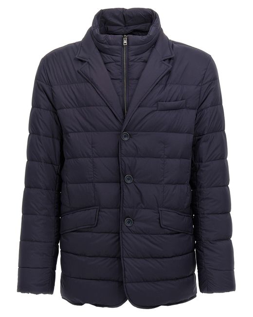 Herno Blue Harness Insert Blazer for men