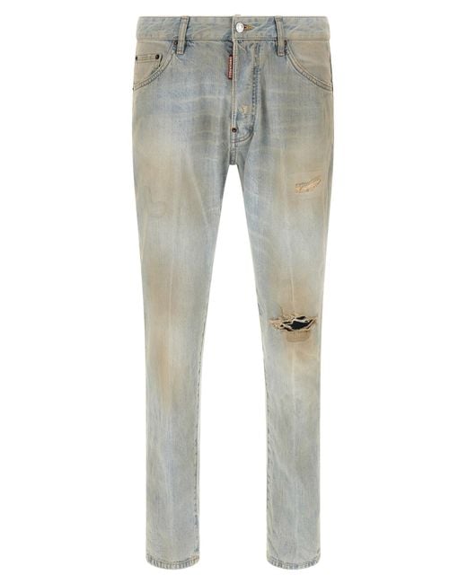 DSquared² Gray 'Teddy' Jeans for men