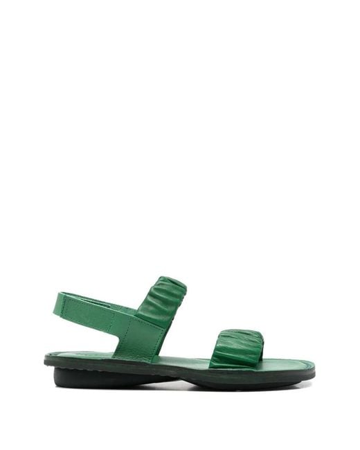 Trippen Green "Pacific" Flat Sandals
