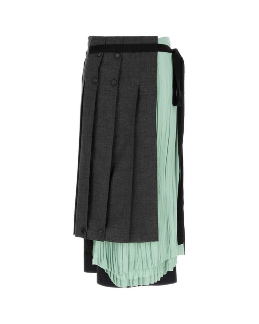Prada Green Skirt