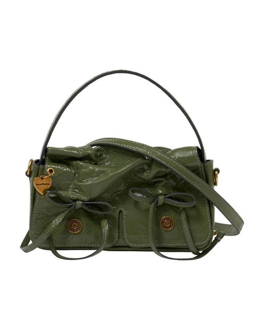 Acne Green Multipocket Micro Purse