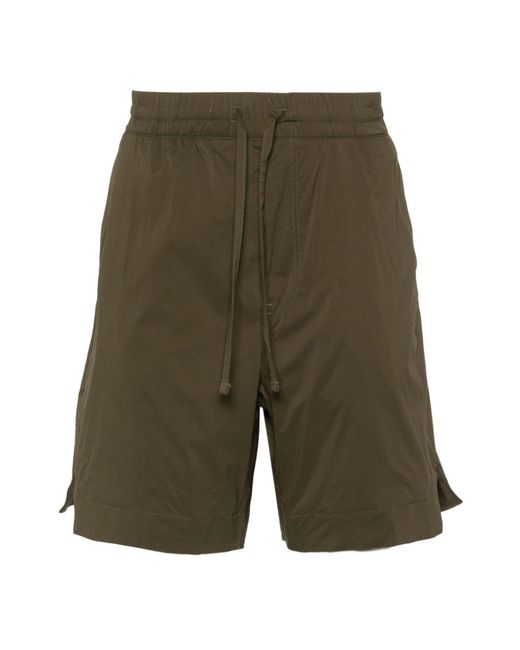 Canada Goose Green Killarney Logo Patch Shorts for men