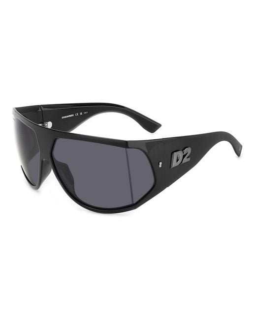DSquared² Black Wrap Sunglasses for men