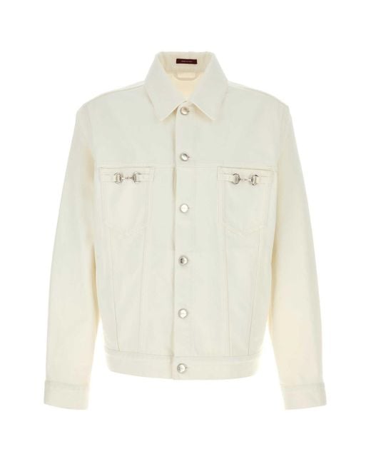 Men's White Denim Jacket