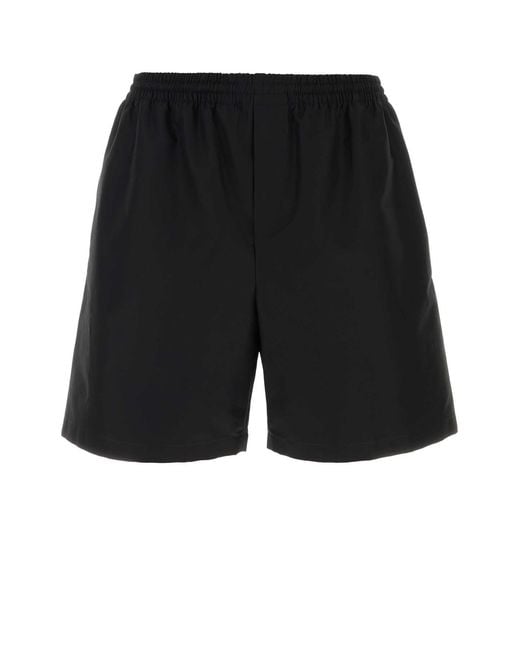 Gucci Black Solid Shorts for men