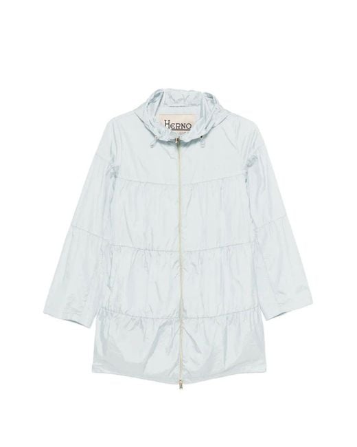 Herno White Light Polyamide Parka