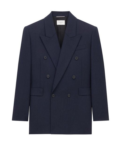 Saint Laurent Blue Blazers for men