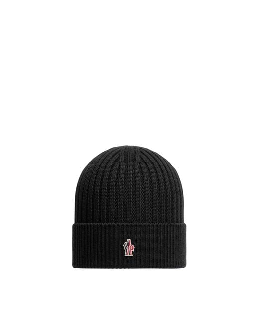 Moncler Black Wool Beanie for men