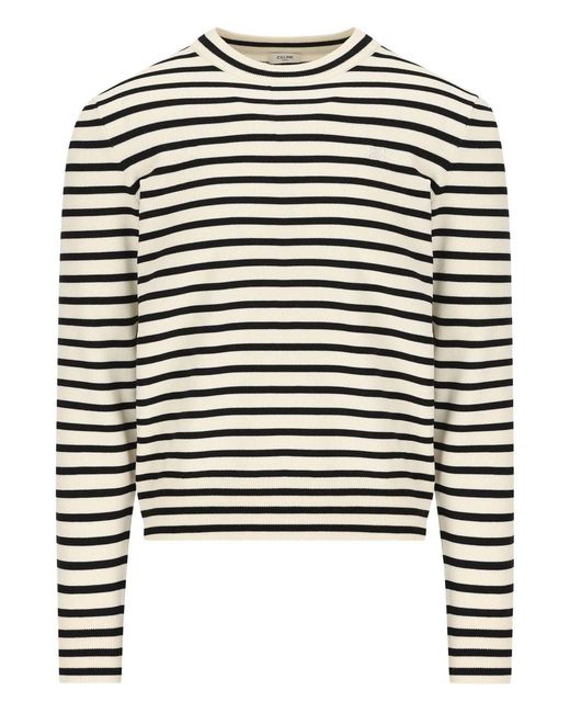 Céline Black Striped Sweater