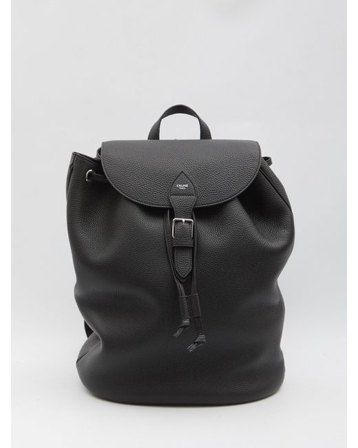 Céline Black Folco Large Backpack