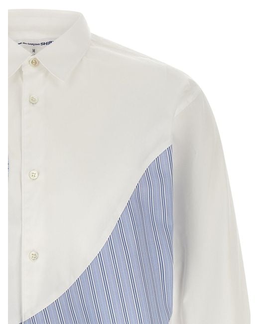 Comme des Garçons Blue Insert Shirt for men