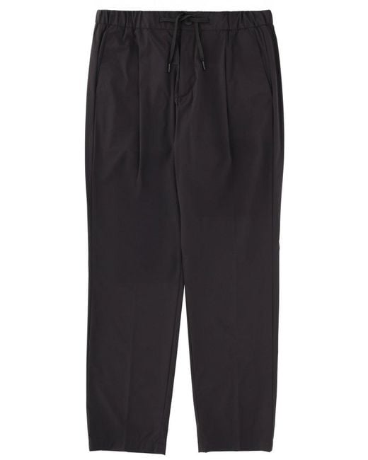 Herno Black Pants With Logo for men